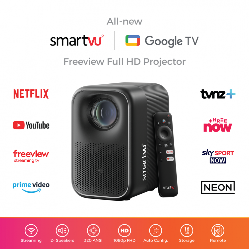 SmartVU Freeview Projector Google TV SmartVU Freeview Projector Google TV